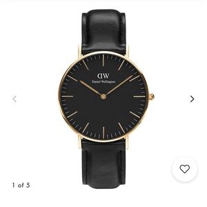 Daniel Wellington classic Sheffield black and gold watch
